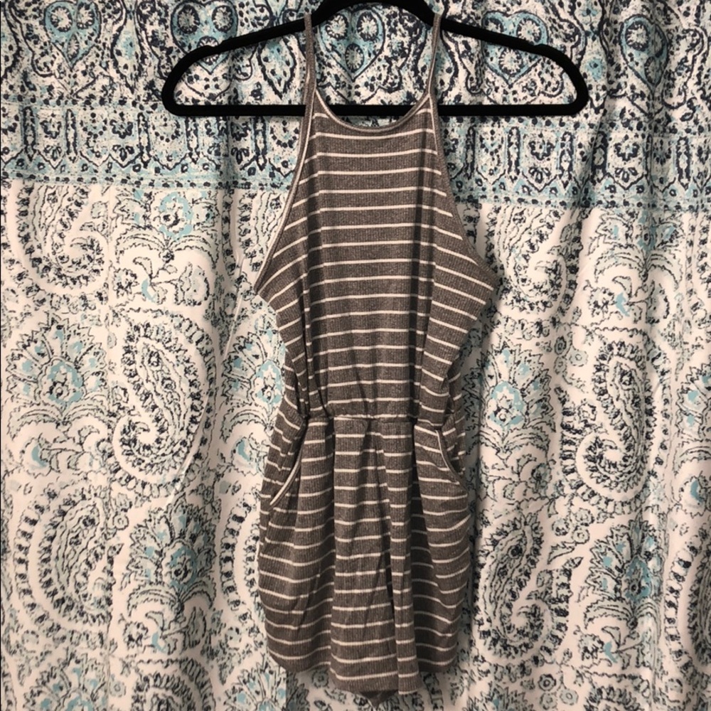 Striped romper